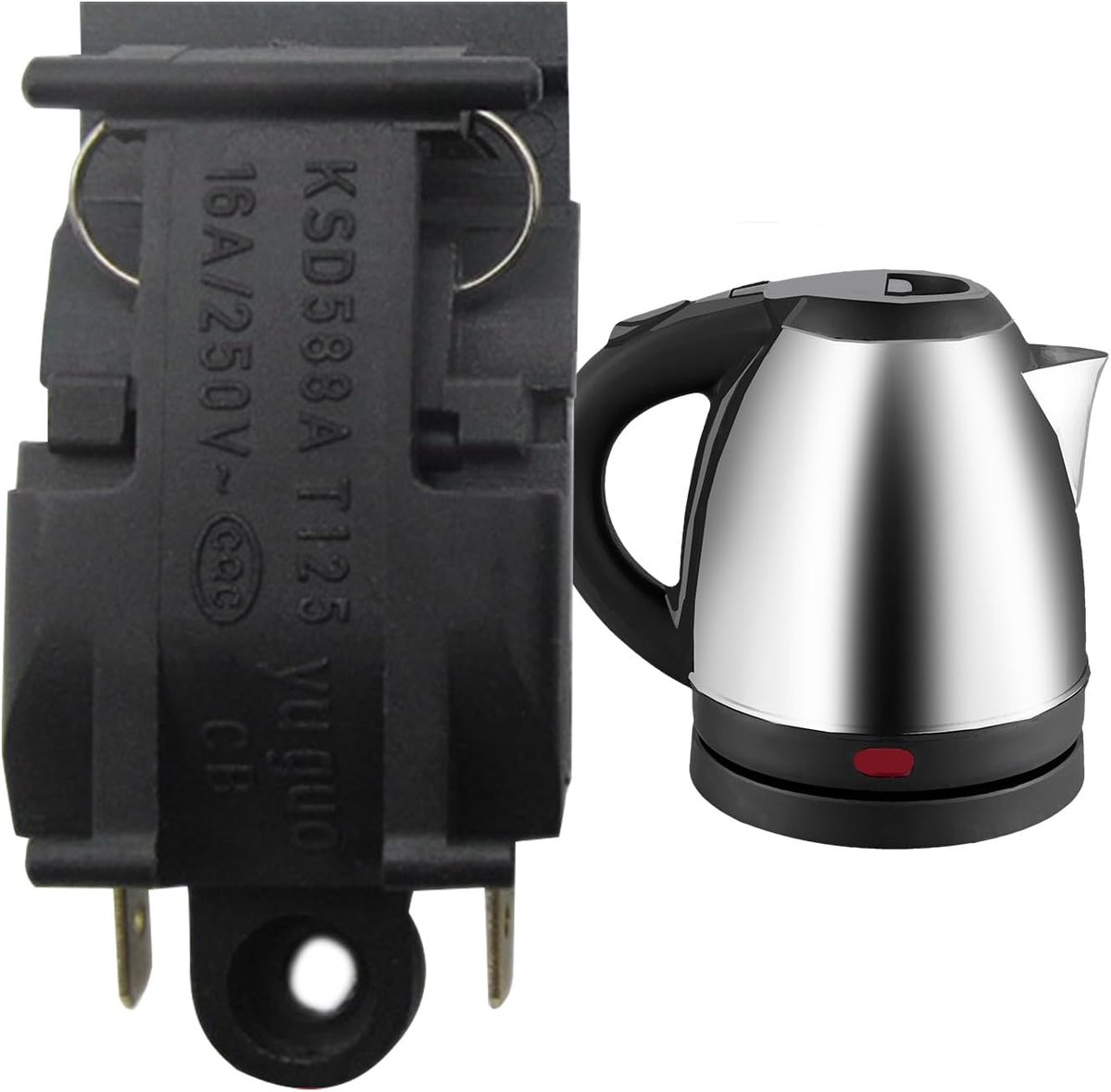 Waterkoker Schakelaar - Thermostaatknop Ketel - Veilig Water Koken - Temperatuurregeling Controle - 5x2x1 CM