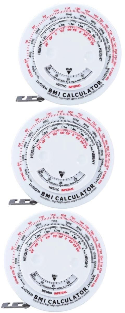 Meetlint Set - Lichaamsband Remklauw - Gezondheid Meten - Intrekbaar Ontwerp - 3 Stuks - Wit