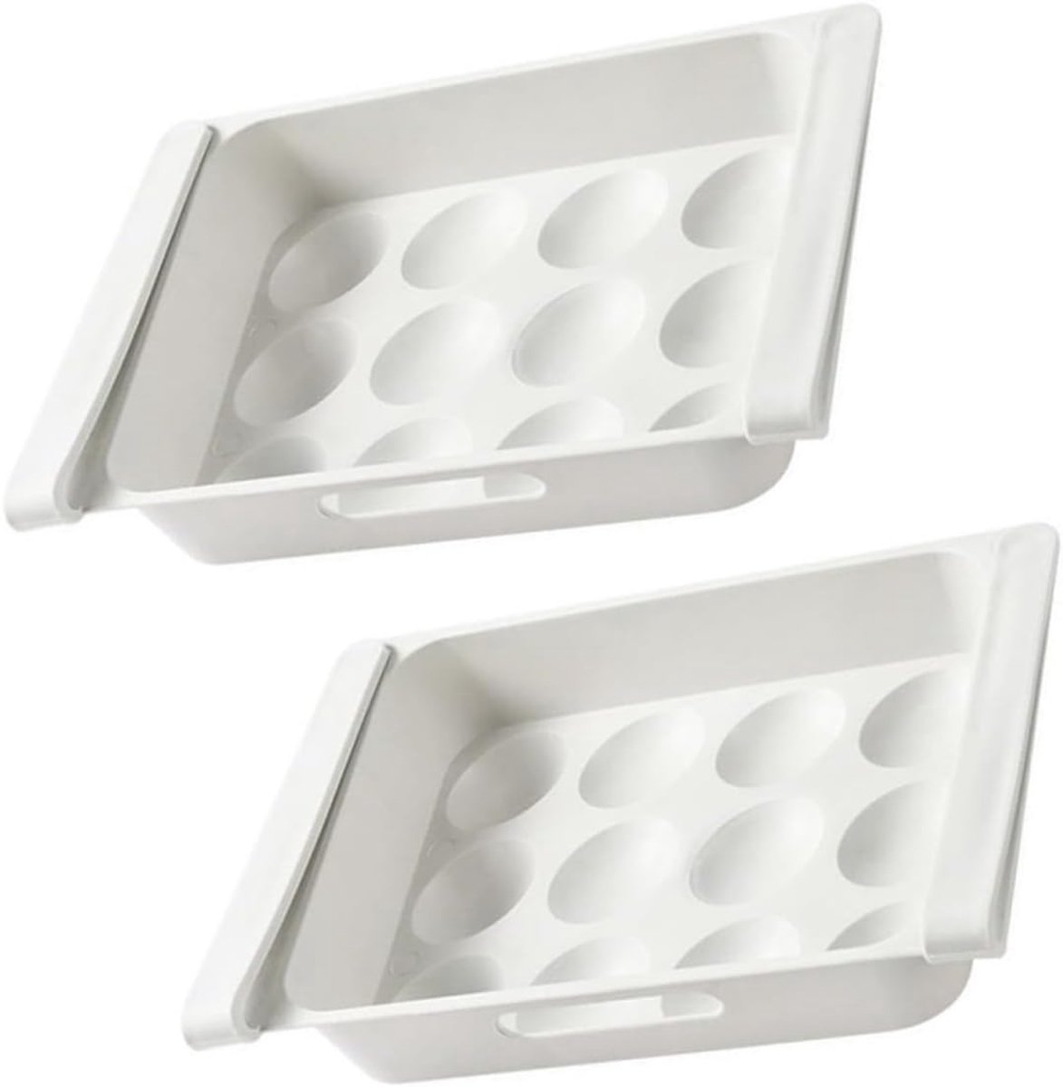 Eierhouders Lade - Eierdozen Koelkast - Keuken Organisatie - Grote Capaciteit - 26x18x5 cm - Wit