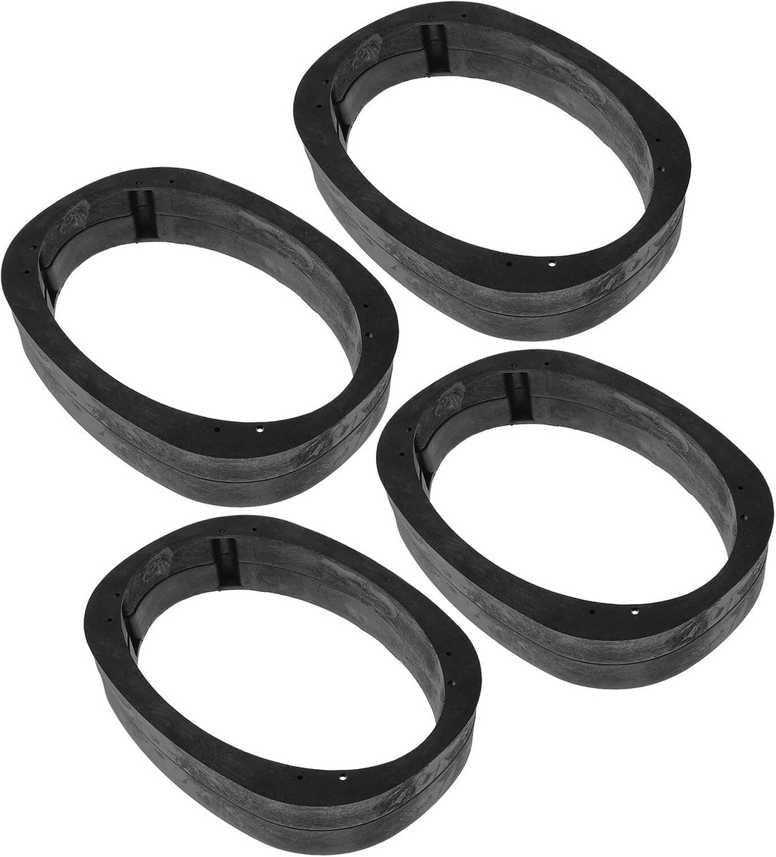 Luidspreker Adapter Ring - Universele Montagedoezen - Auto Audio Verbetering - Weerbestendig Plastic - 24x18x2.5 cm - Zwart