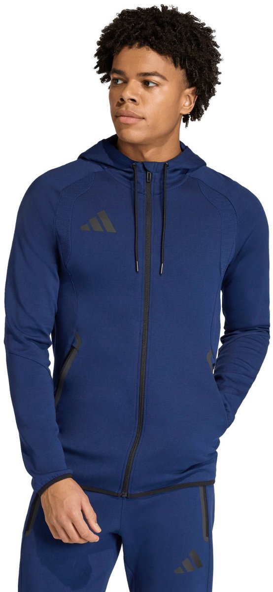 adidas Sweater Heren Tiro 26 Travel Sweat Hoodie Donkerblauw - Maat S