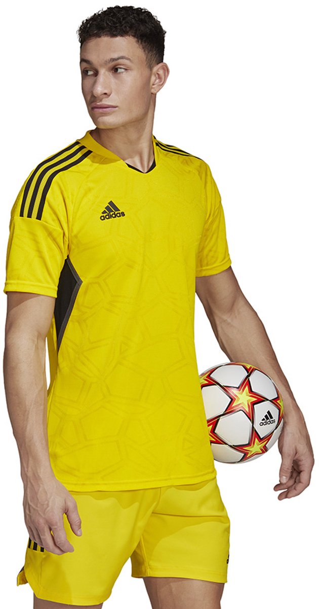 adidas T-shirt Heren Condivo 22 Match Day Jersey Geel - Maat XL