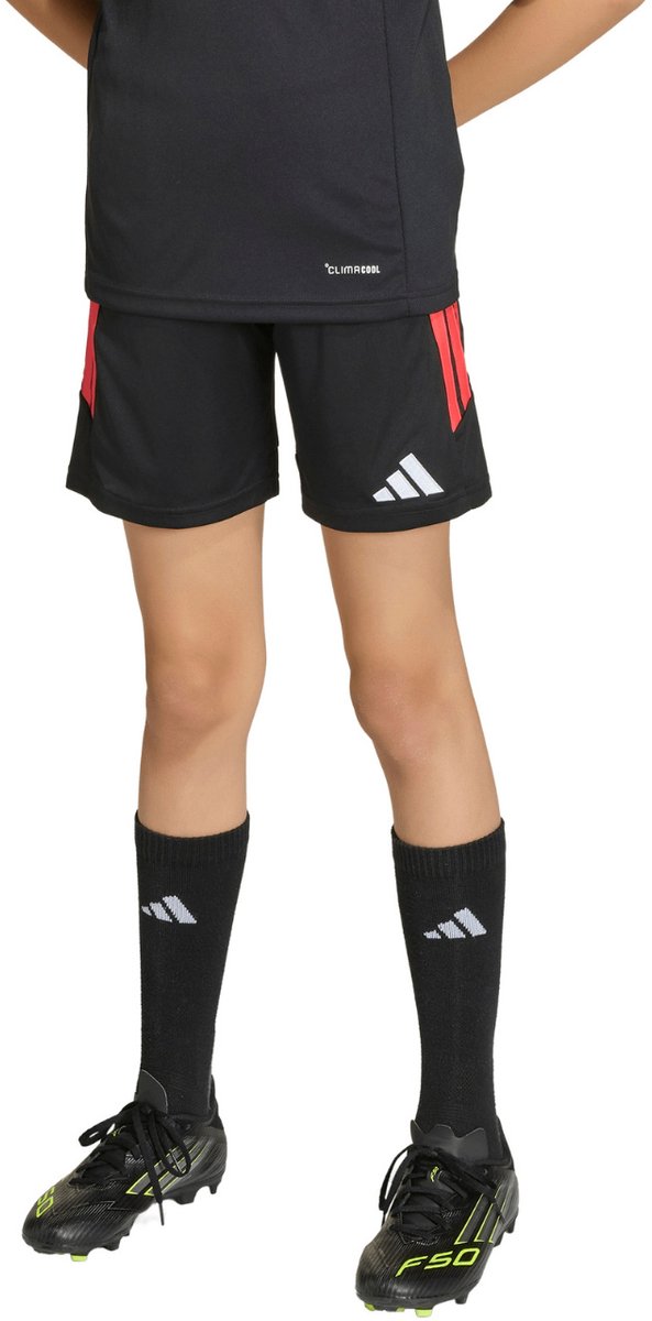 adidas Short Kinderen Tiro26 League Zwart-Rood - Maat 152cm