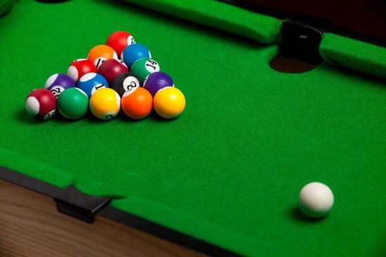 Compacte biljarttafel - Mini pooltafel - Indoor recreatie - Inclusief alle accessoires - 50 x 31 x 8cm — afbeelding 2