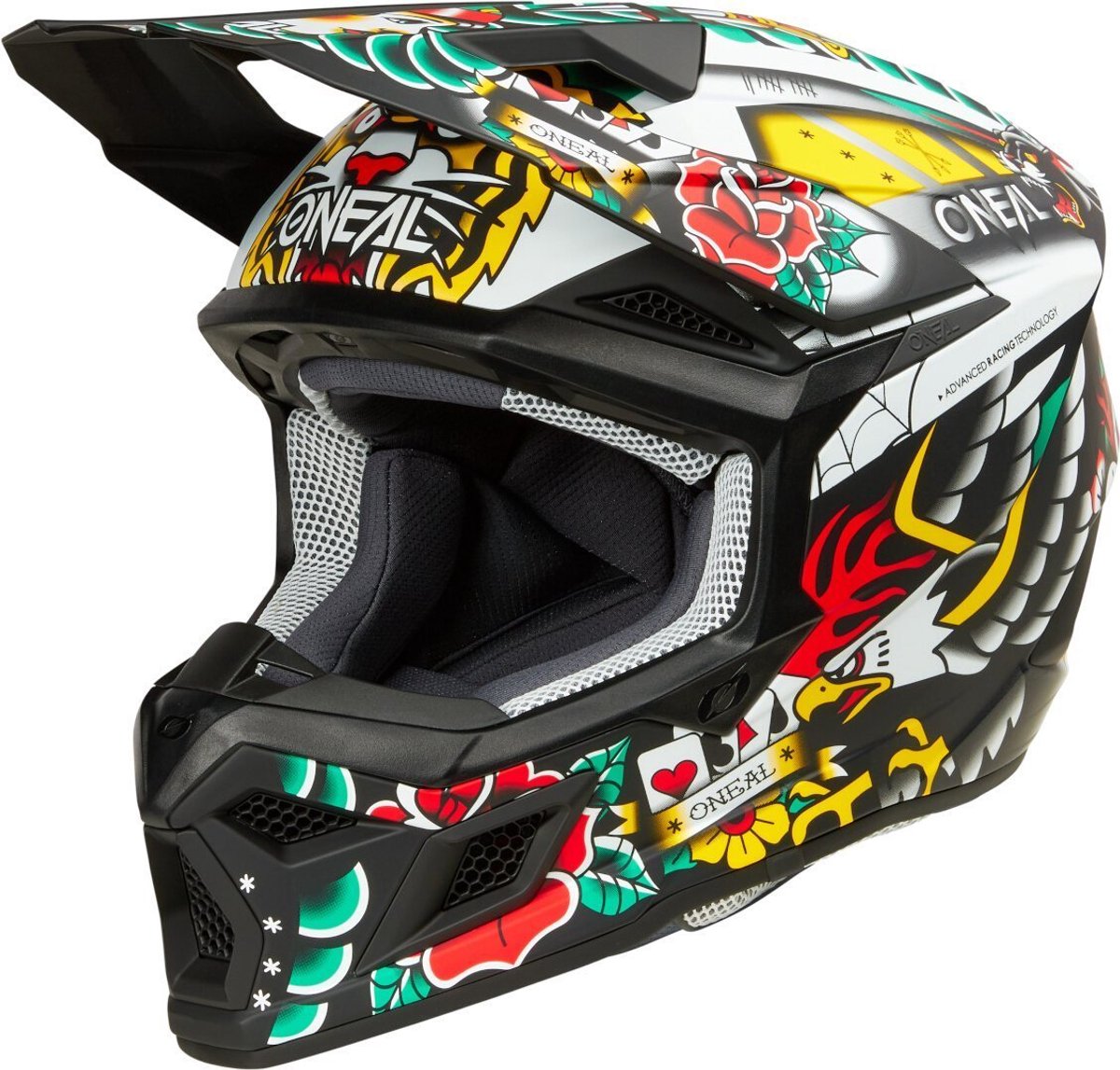 O'NEAL 3SRS Inked Kinder Crosshelm - Helm