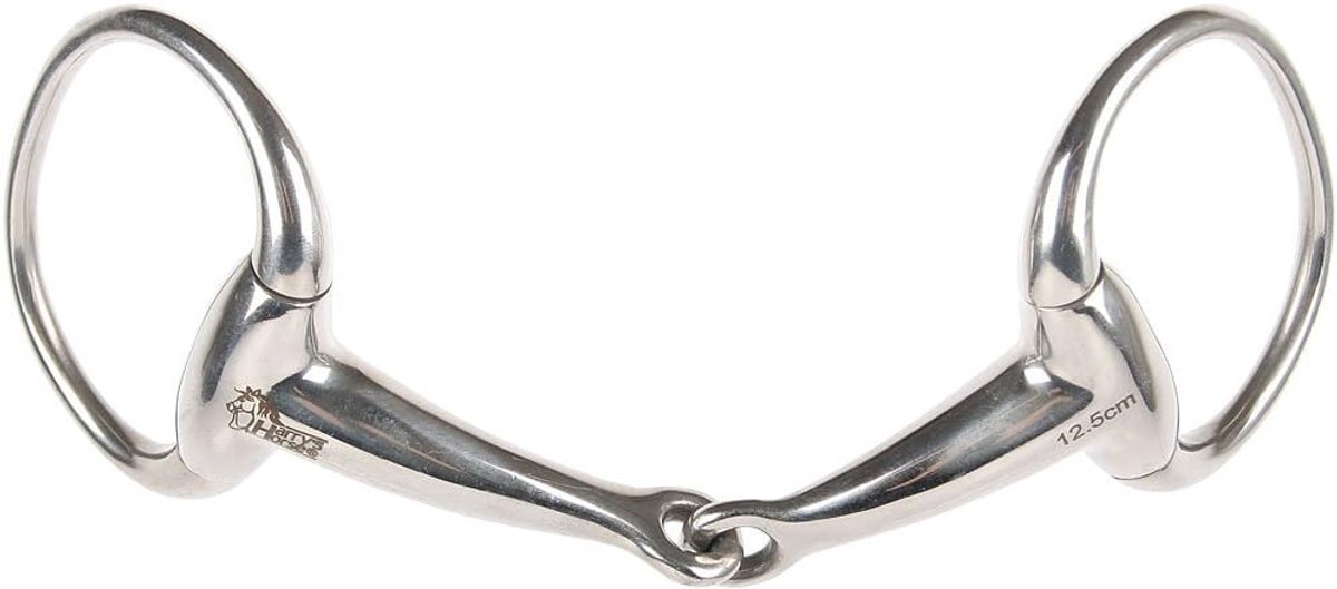 Paardrij Bit - Olijfkop - Paardrijden Training - Zwaar Mondstuk - 11.5 cm - Zilver