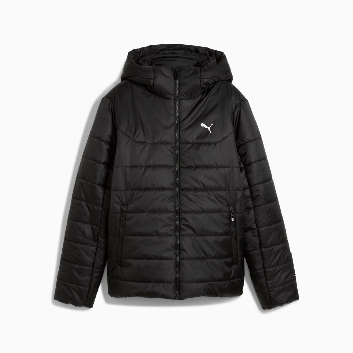 PUMA ESS GEWATTEERDE JAS MET HOODIE 68523101 Zwart