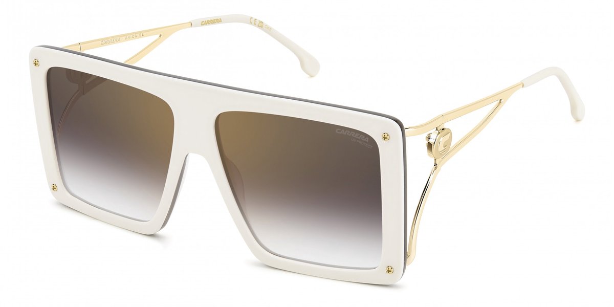 Carrera CA UNICA/SE IVORY/GOLD MIRRORED ON BROWN SHADED 60/14/130 Damenbrillen Zonnebrillen