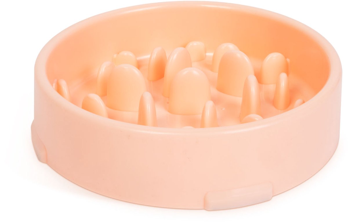 Slow Feeder Hond – Anti Schrokbak Honden – Voerbak tegen Schrokken – 20 cm – Roze [60009PK]