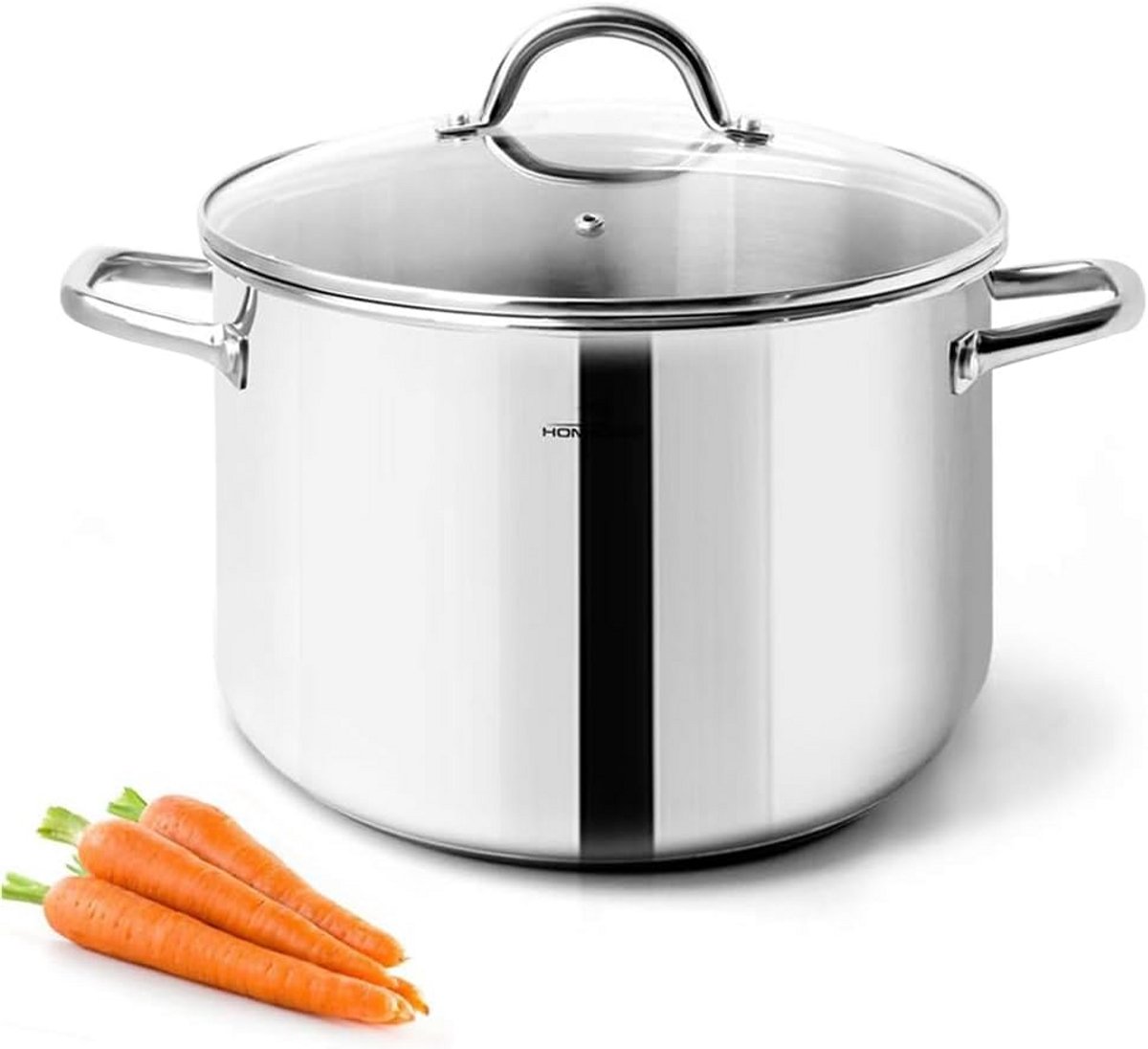Stockpot 20 cm 3,8 Liter - Nikkelvrij Roestvrijstaal met Deksel