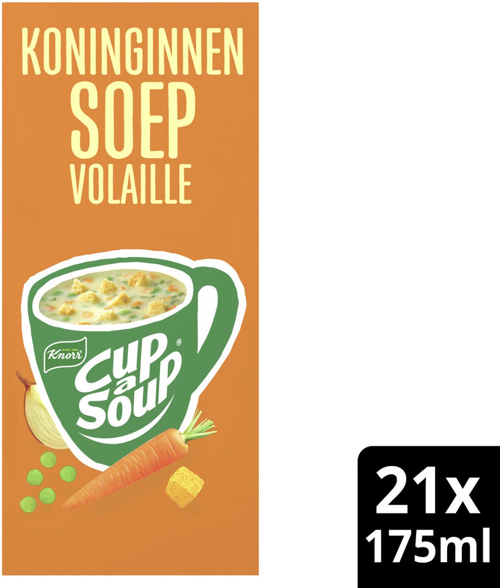 Cup-a-Soup Knorr koninginnensoep 21x175ml | 4 stuks