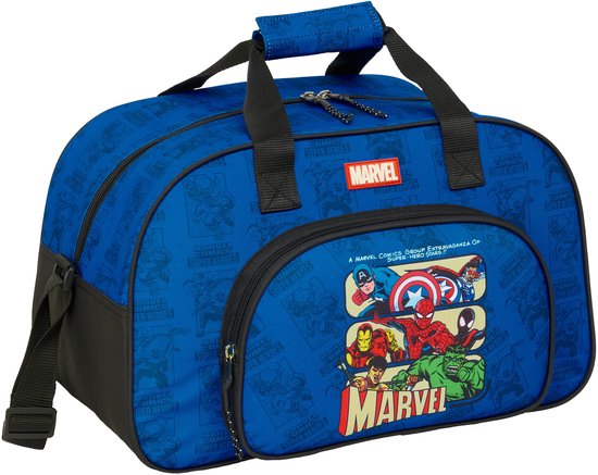 Baagl Sporttas voor kinderen, meisjes, jongens, tieners, compacte opvouwbare reistas, tas voor sport, voetbal, ballet, school en vrije tijd, zwemtas, 22 l, blauw, 42 x 21 x 25 cm, Sport