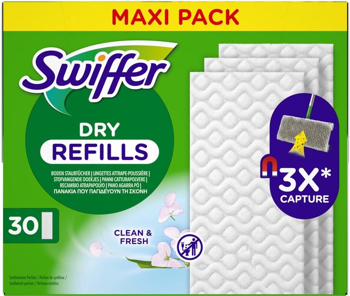 Swiffer Dweil Refill Pack Stofdoeken voor Harde Vloeren 180 stuks