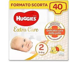 Huggies Extra Care Baby Luier Maat 2 3-6 kg 40 - 40 stuks