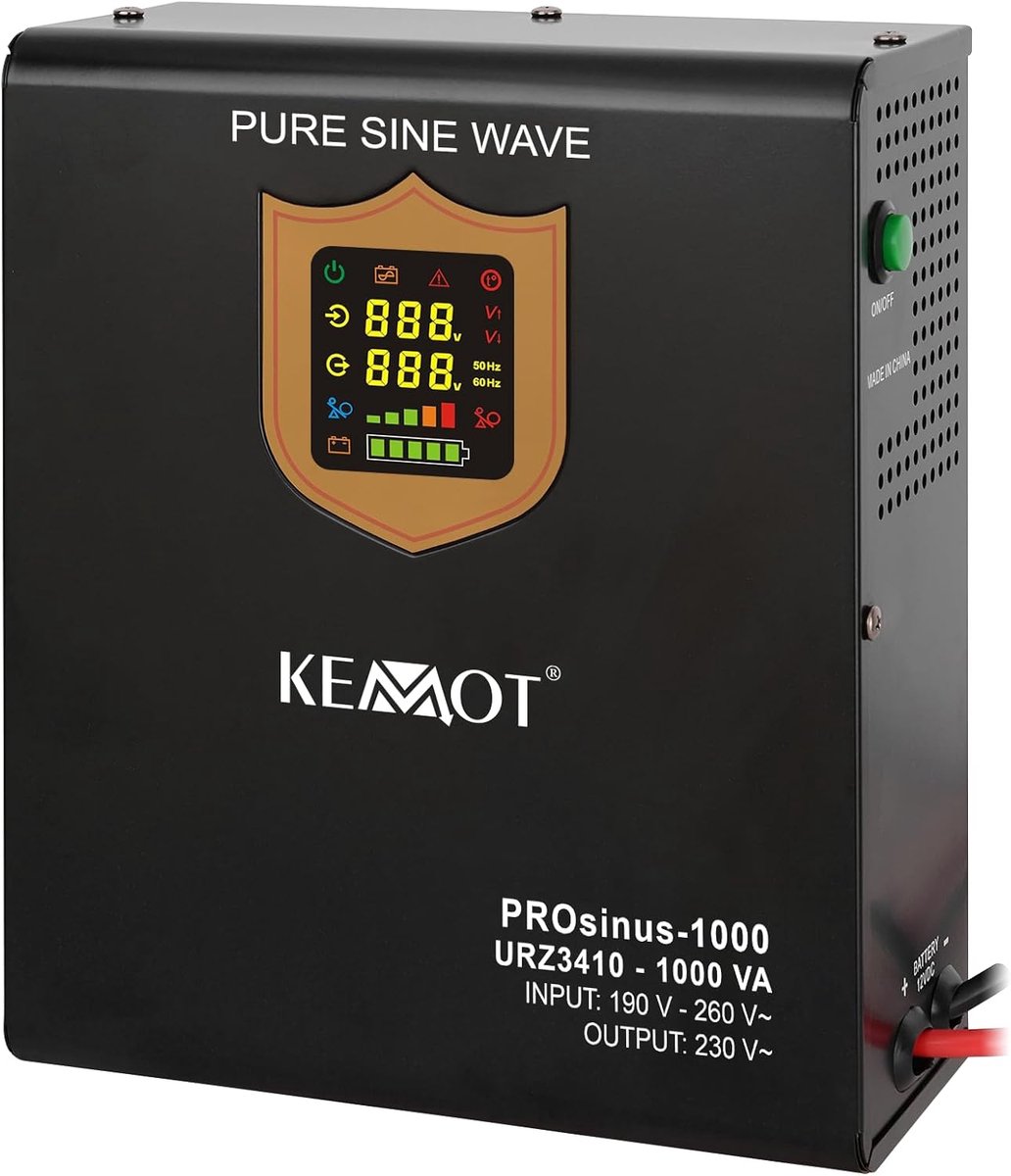 Noodstroomvoorziening Zuivere Sinus 700W - UPS met Laadfunctie voor CV, Koelkast en Elektronica