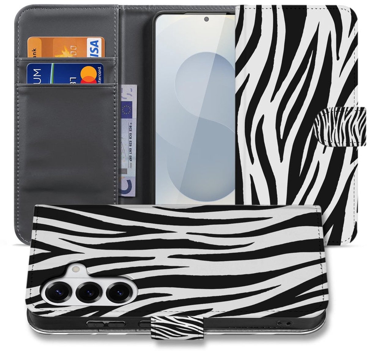 Portemonnee Hoesje Samsung Galaxy S26 Zebra