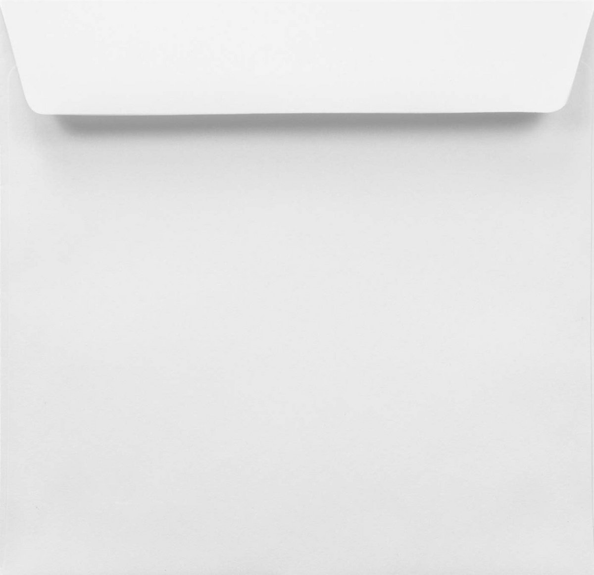 500 Witte Vierkante Enveloppen Zonder Venster Rechte Klepnat Mailing 155x155mm voor Uitnodigingen en Kaarten