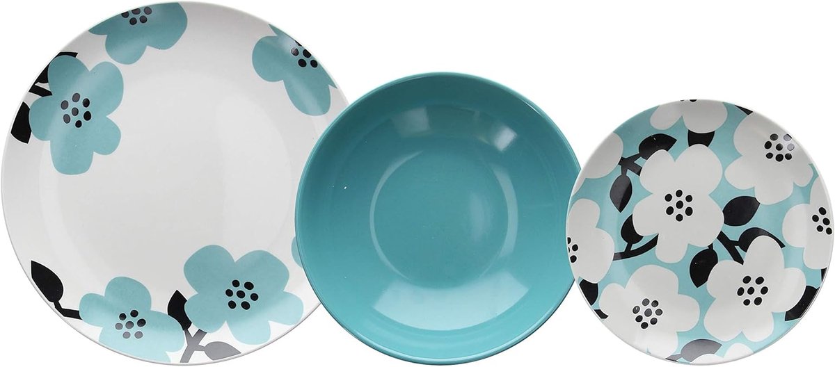 Servies voor 6 personen 18-delig Porselein Meerkleurig