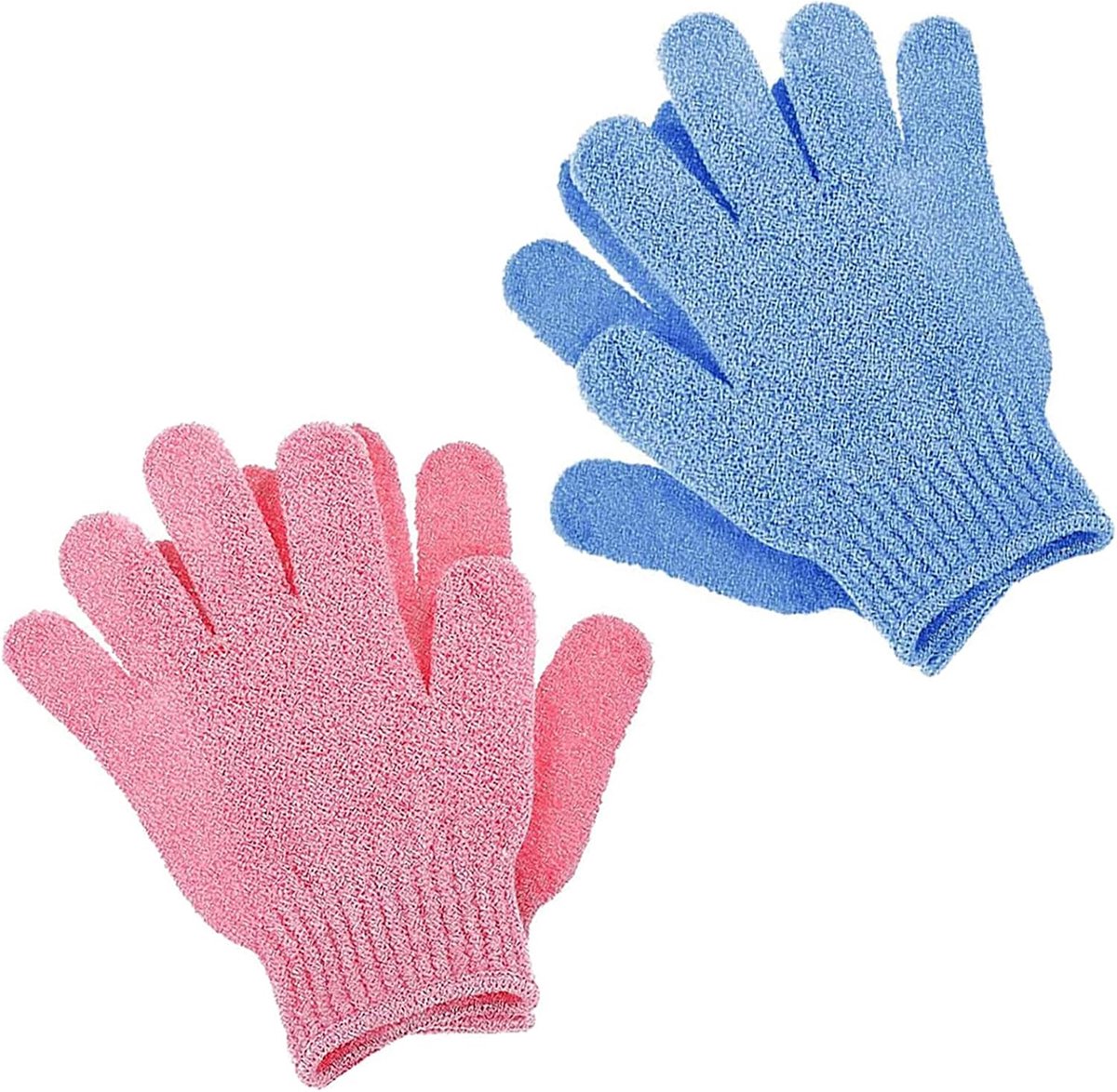 Exfoliërende Douchehandschoenen Set (2 Paar) voor Lichaamsscrub en Massage