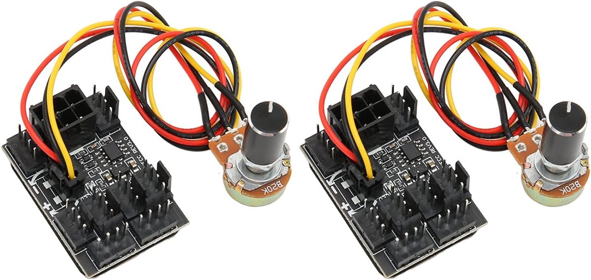 Ventilator Hub - Fan Controller - PC Koeling - 8 Kanalen Uitbreiding - 12V - Zwart