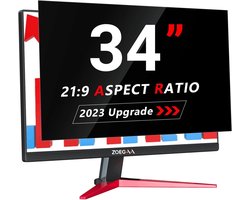 Privacyfilter Monitor 34 Inch 21:9 met Anti-blauw Licht Bescherming