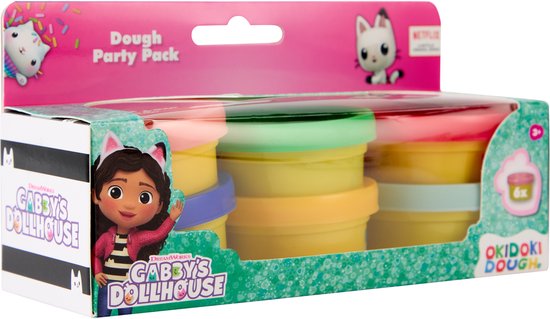 Gabby'S Dollhouse Okidoki Dough Partypack 6X