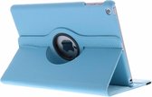 Tablet Hoes Geschikt voor iPad 6e generatie (2018) / iPad 2017 (5e generatie) - 360° Draaibare Bookcase - Lichtblauw