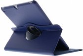 Tablet Hoes Geschikt voor iPad 6e generatie (2018) / iPad 2017 (5e generatie) - 360° Draaibare Bookcase - Blauw