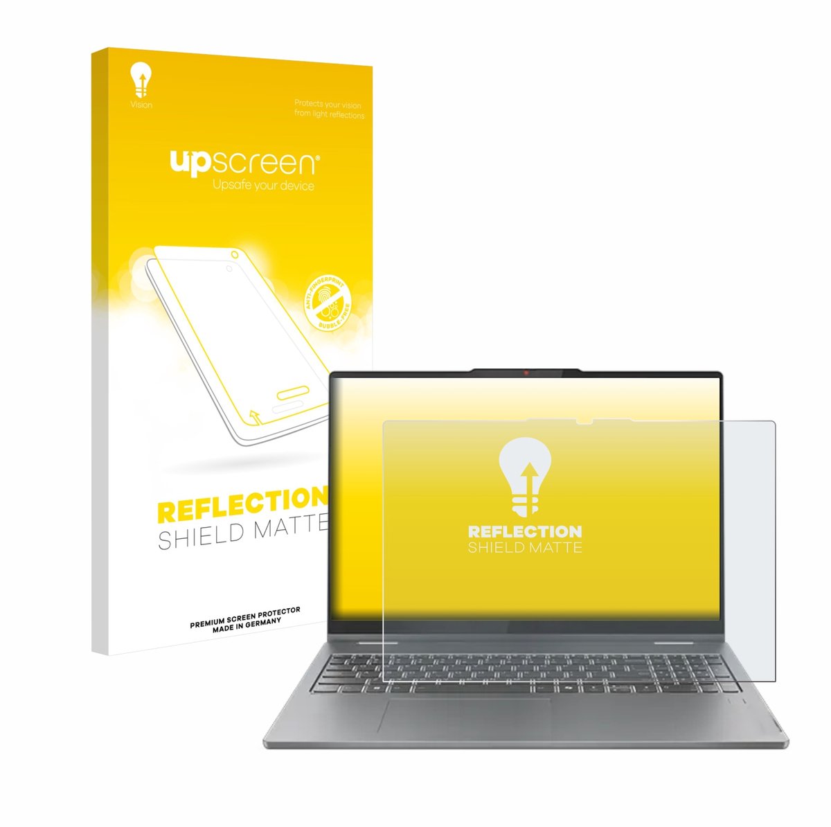 upscreen - Screenprotector voor Lenovo IdeaPad 5 2-in-1 Gen 10 16" - Folie Beschermfolie anti glare matte
