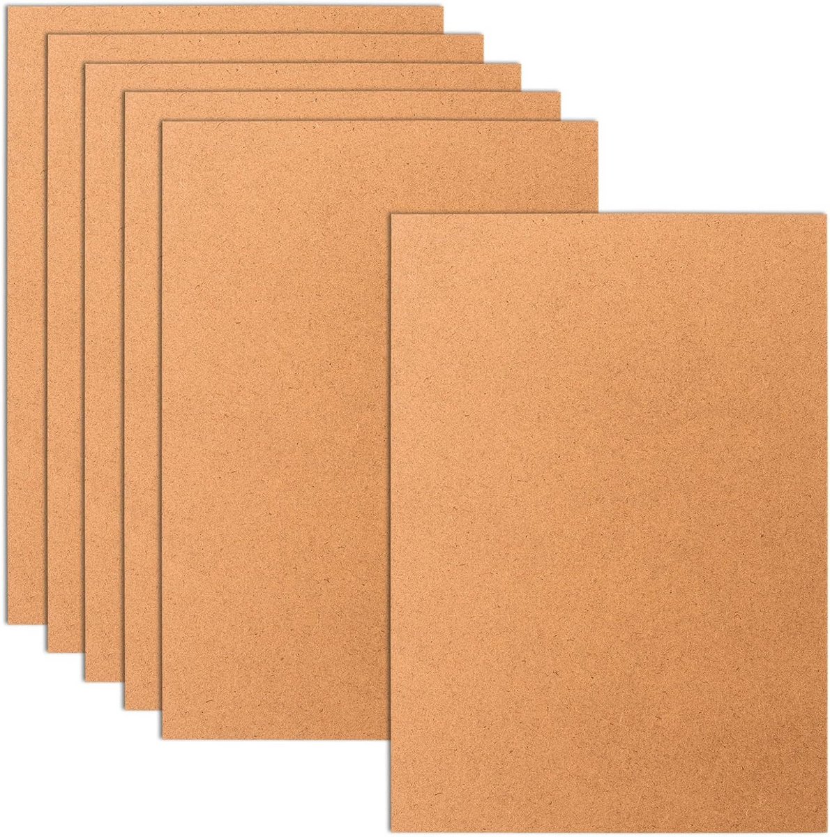 6 Stuks A4 MDF Houten Platen 2mm voor Knutselen, Graveren en Schilderen