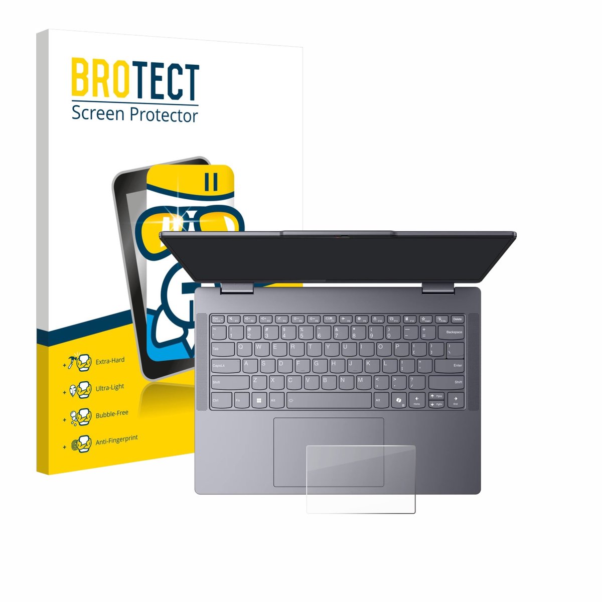 Screenprotector voor Lenovo IdeaPad 5 2-in-1 14" Touchpad Beschermglas transparant
