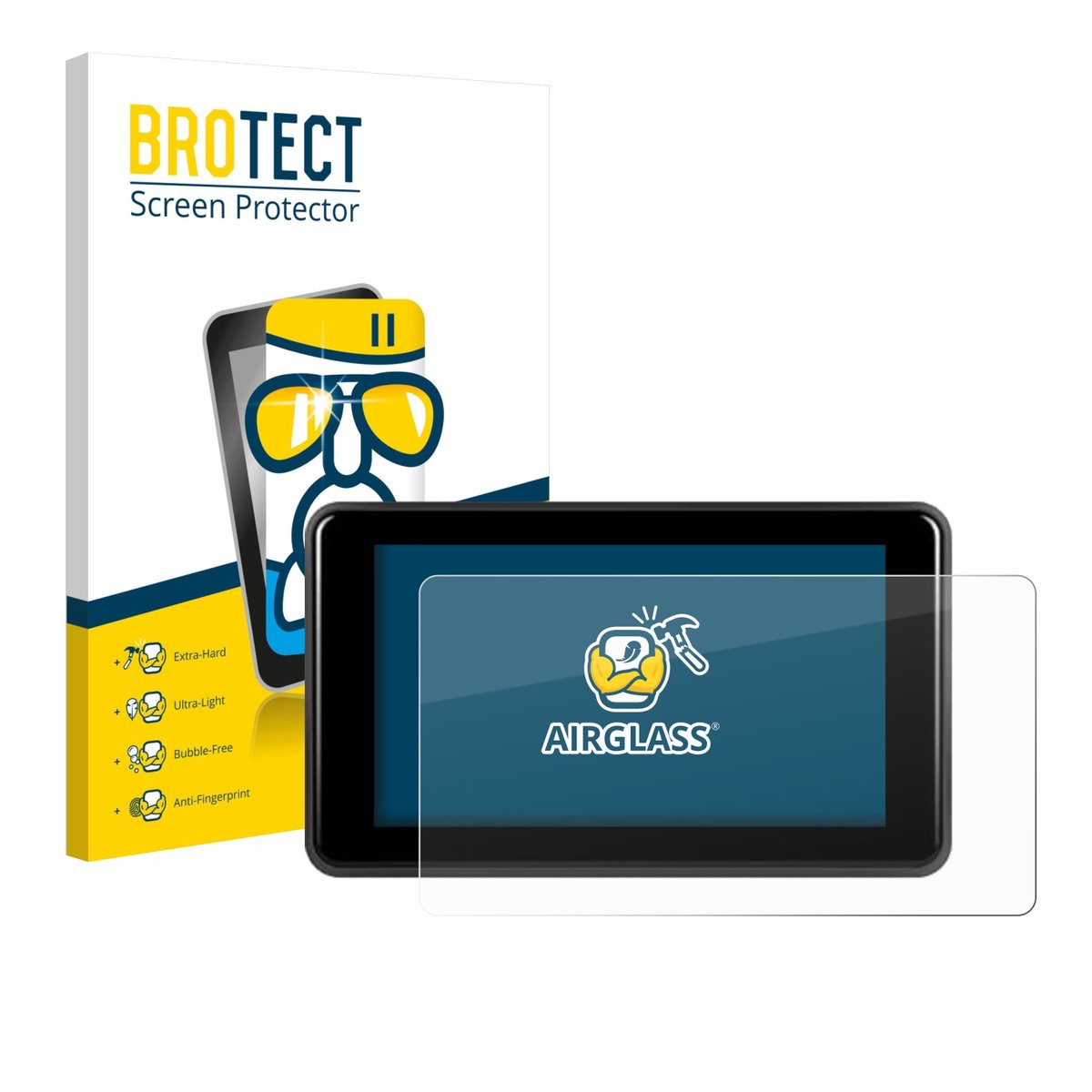 Screenprotector voor Vechtel Motorrad Carplay 5" Beschermglas transparant