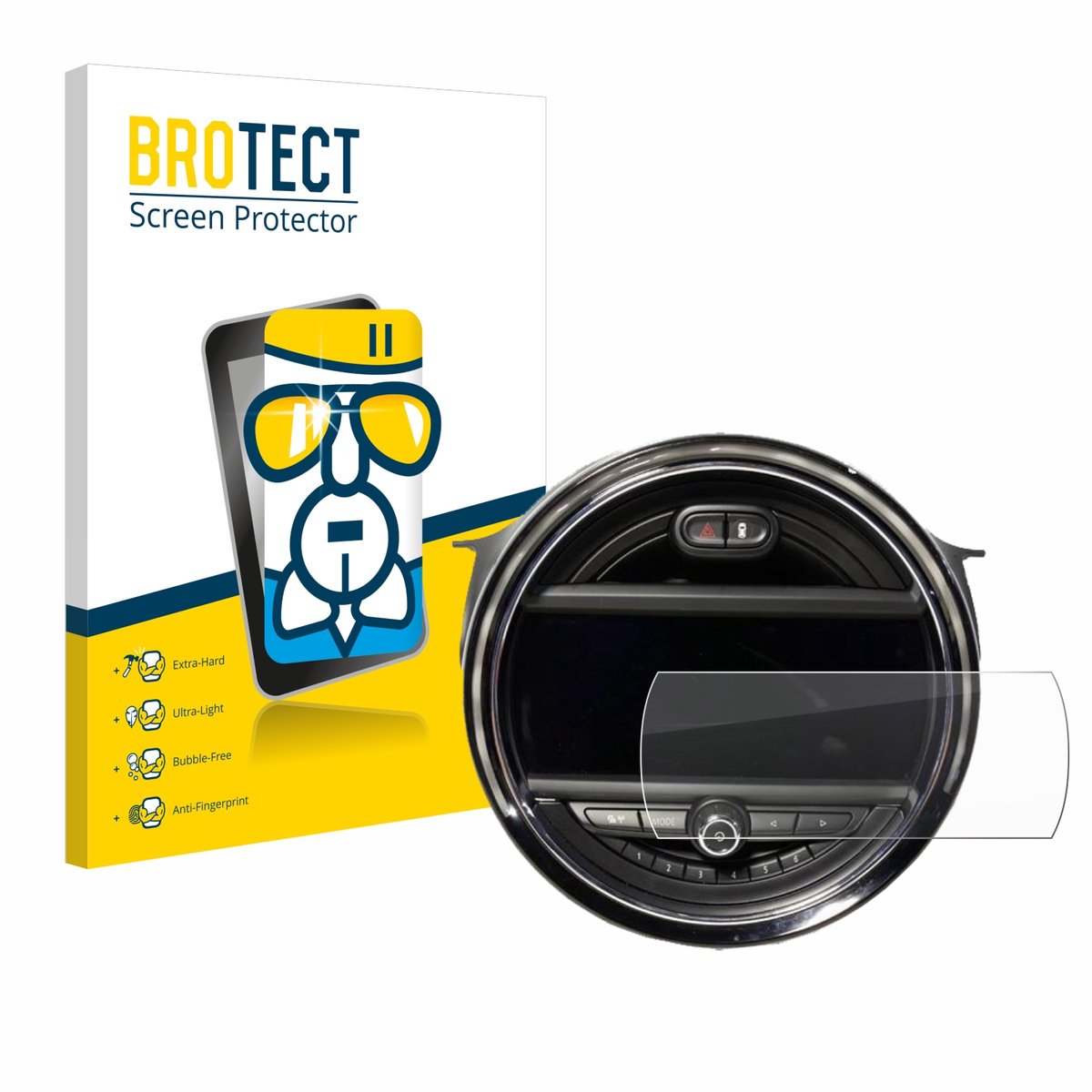 Screenprotector voor Mini Cooper F56 (8.8") (2014-2018) Beschermglas transparant
