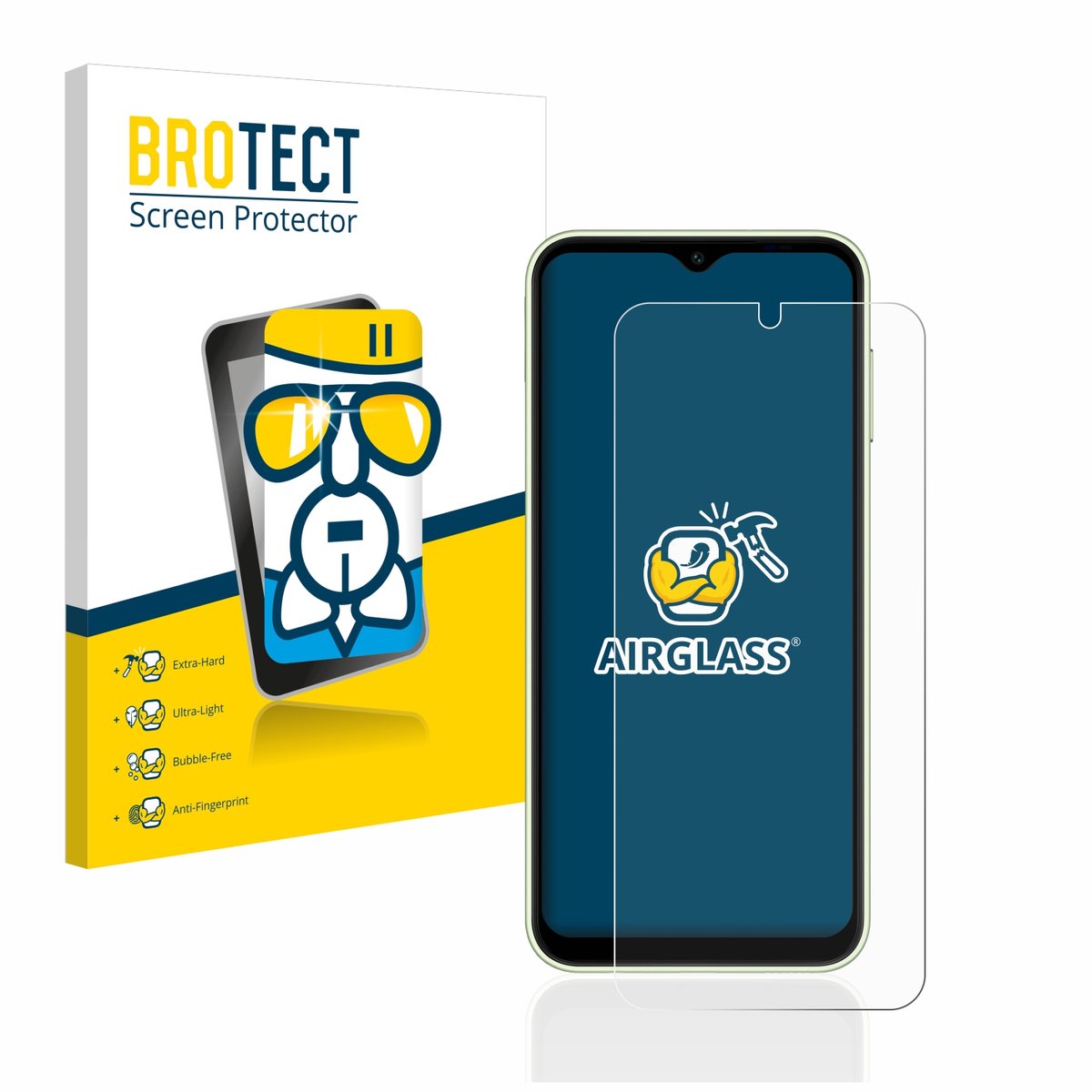 Screenprotector voor Samsung Galaxy A14 4G Beschermglas transparant