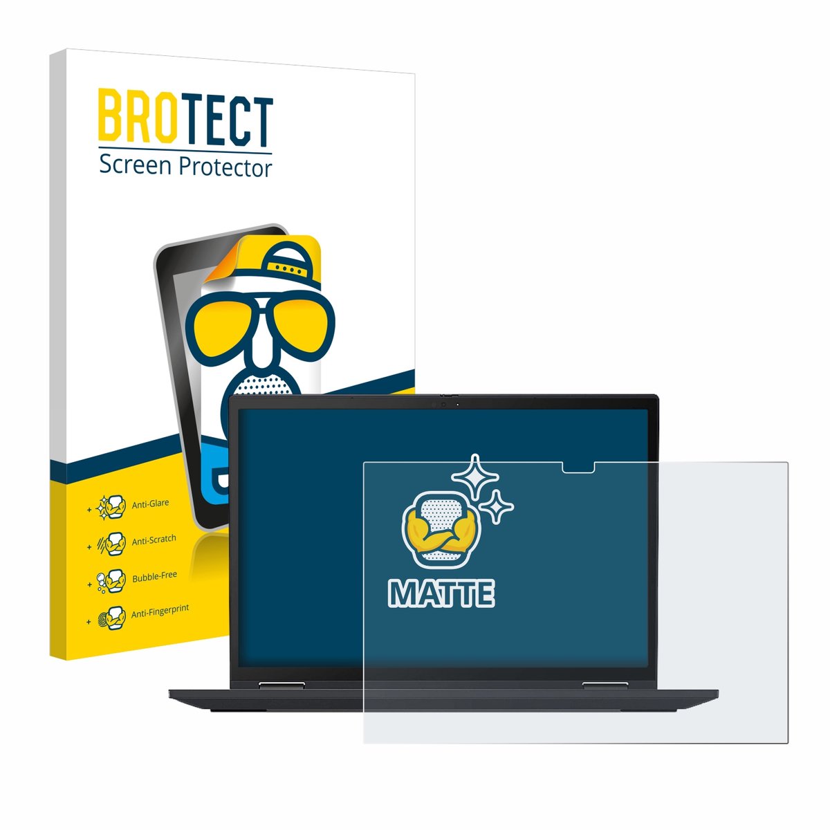 BROTECT - Screenprotector voor Lenovo ThinkPad X13 Yoga Gen 2 - Folie Beschermfolie matte
