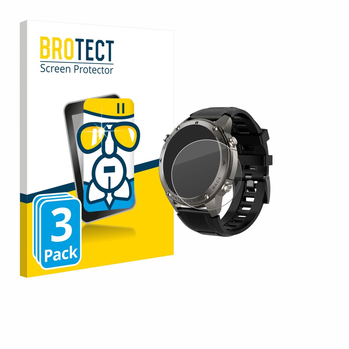 Screenprotector 3 Stuks voor Knauermann GPS 4 (2025) Beschermglas transparant