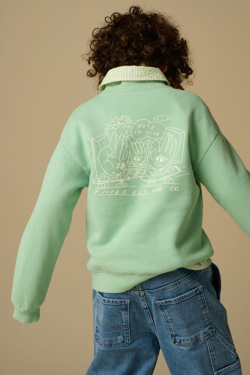 Sissy-Boy - Groene sweater met artwork