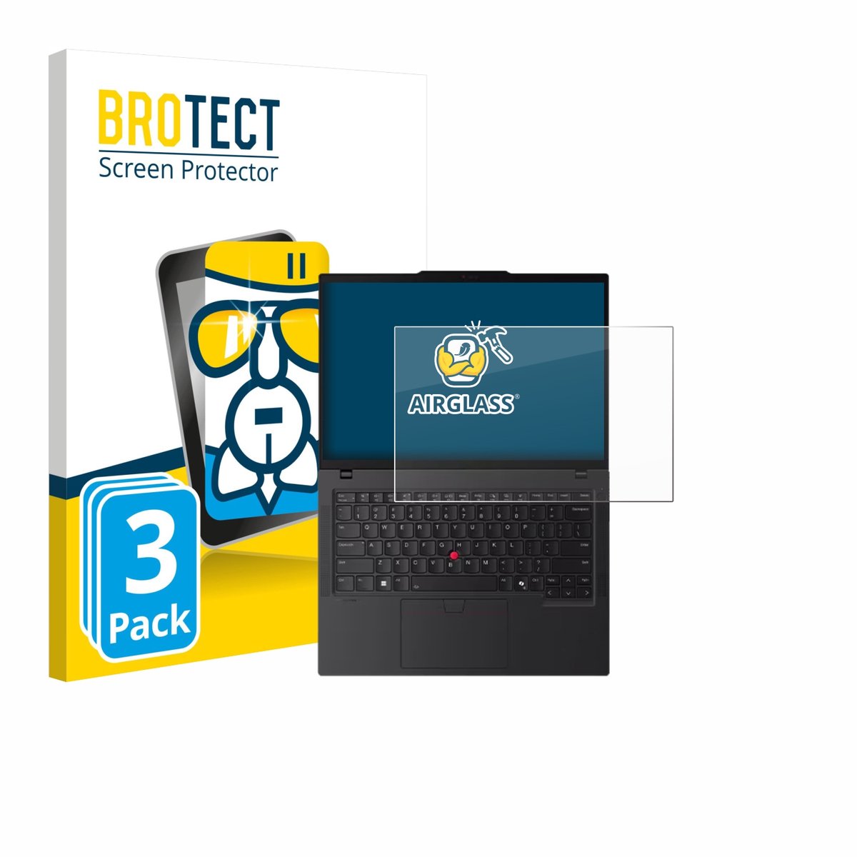 Screenprotector 3 Stuks voor Lenovo ThinkPad P14s Gen 6 14.5" Beschermglas transparant
