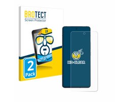 BROTECT - Screenprotector voor Vivo iQOO 12 - Folie Beschermfolie transparant 2 Stuks