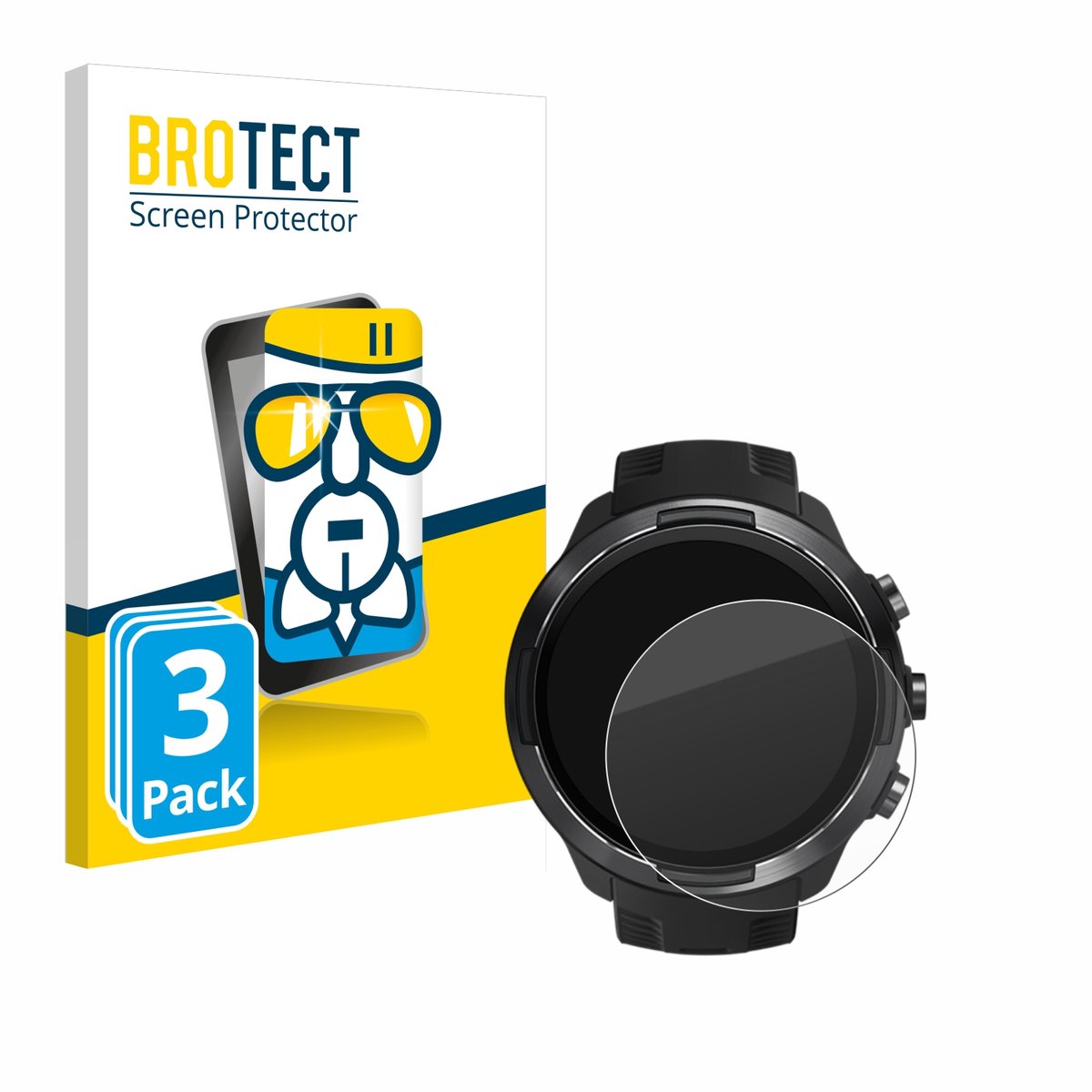 Screenprotector 3 Stuks voor Suunto 9 Beschermglas transparant