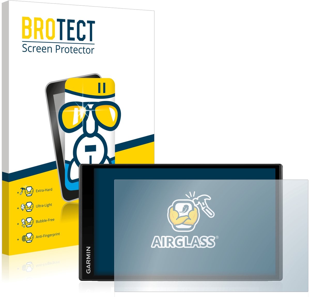 Screenprotector voor Garmin Camper 780 Beschermglas transparant