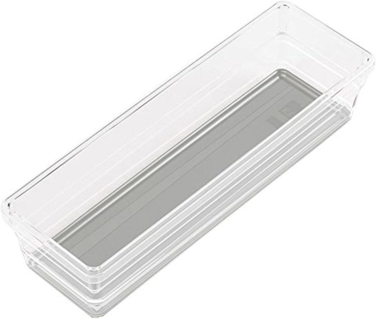 Modulaire ladeorganisator 7,5 x 22,5 x 5 cm transparant grijs