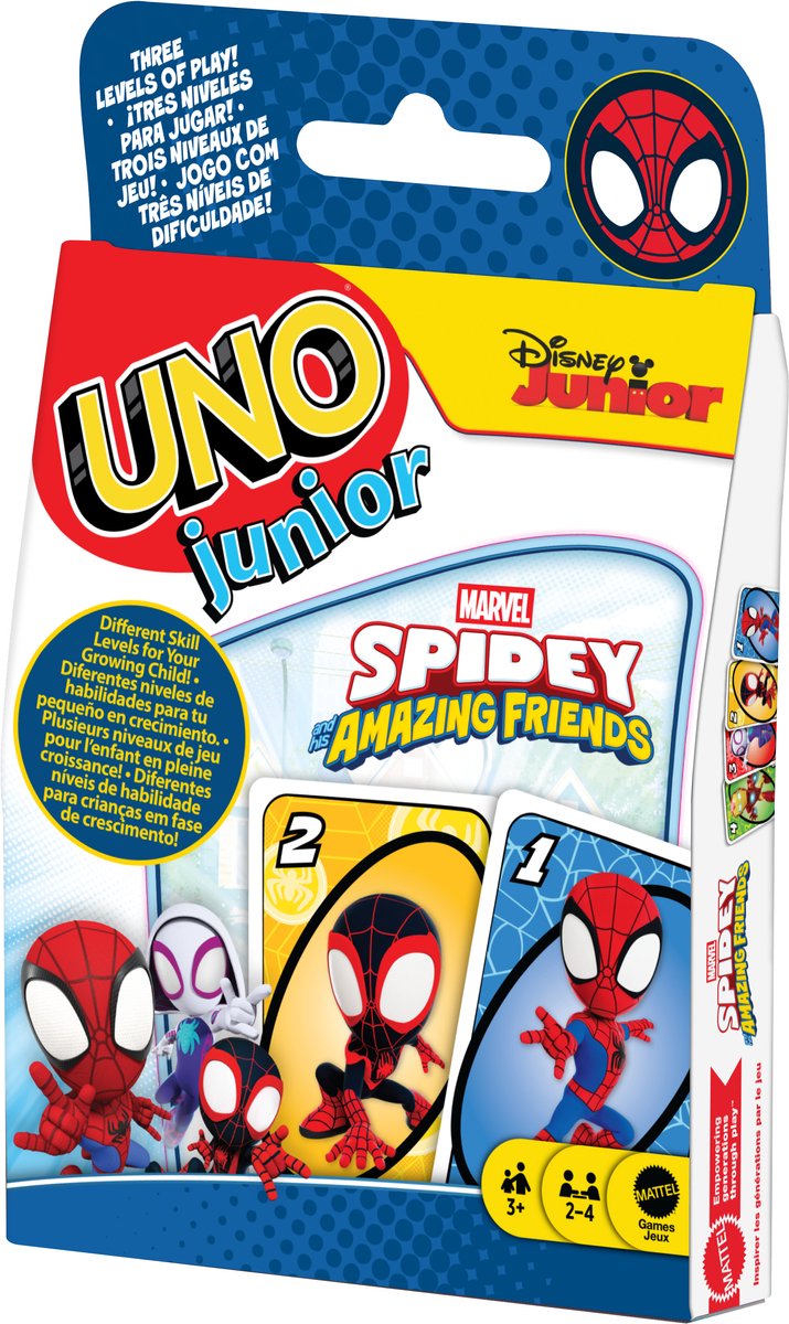 Mattel UNO Junior kaartspel Spidey & Friends voor kinderen. — afbeelding 8