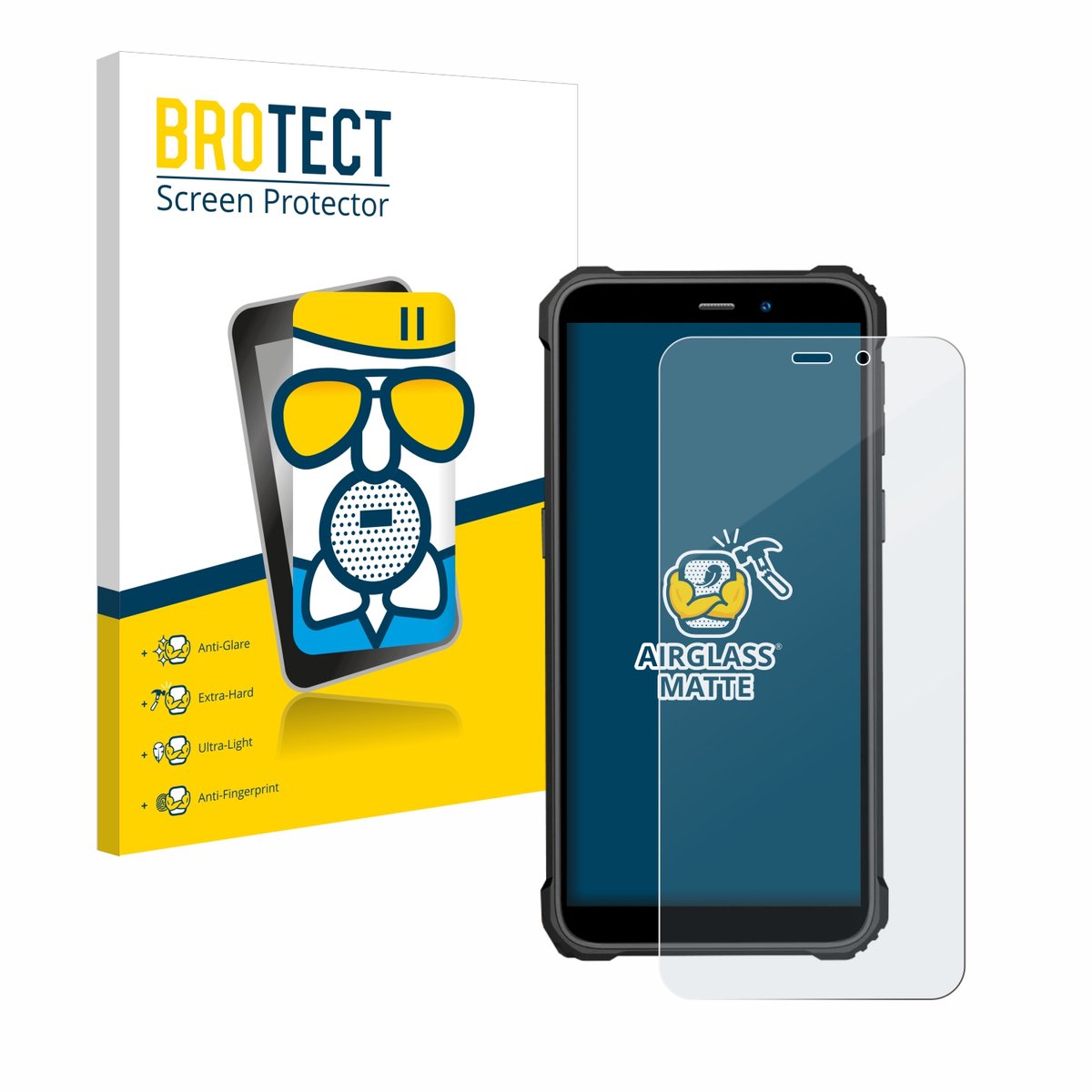 BROTECT - Screenprotector voor Oukitel WP32 - Folie Beschermfolie Beschermglas matte