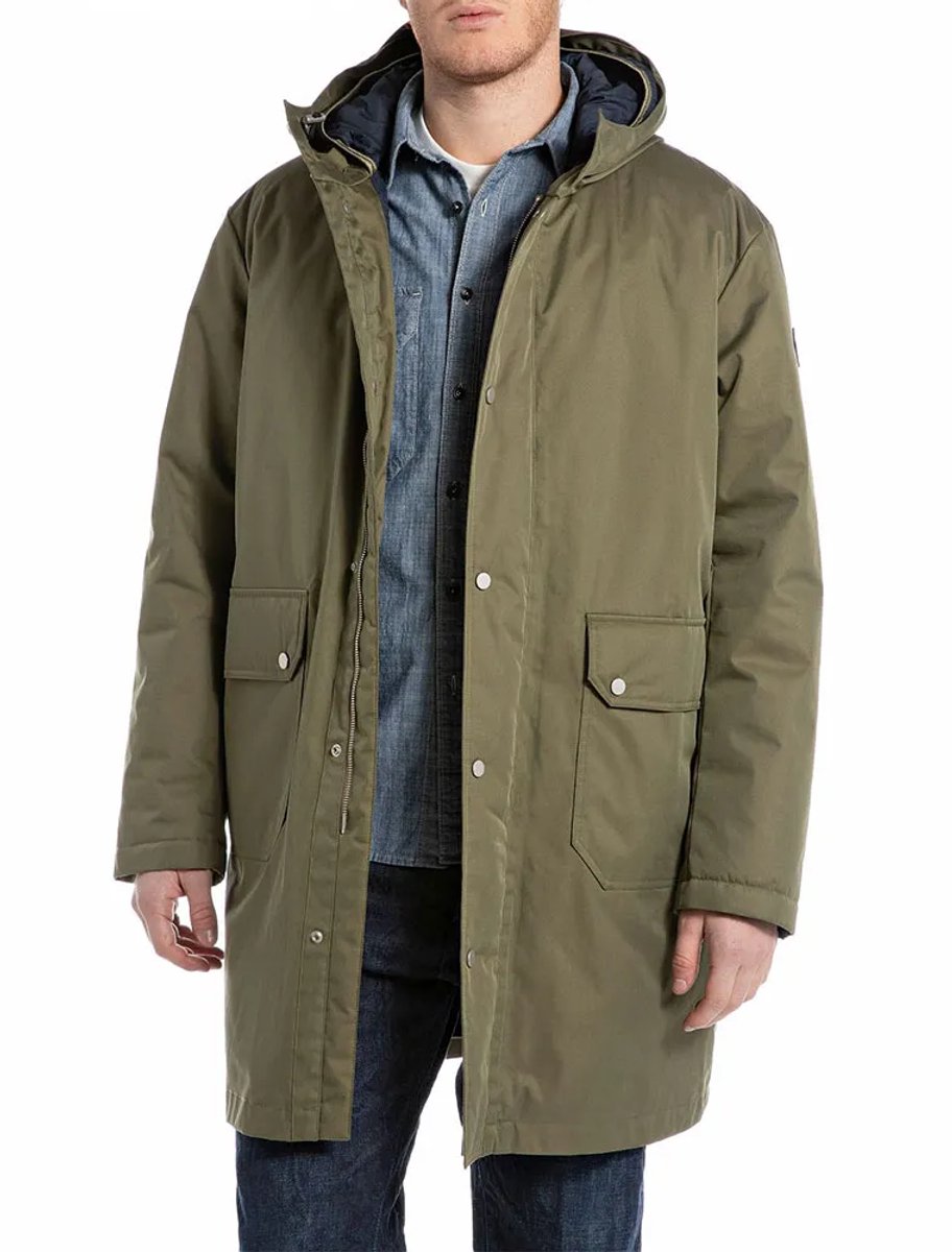 Replay M8477.000.85316 Jas Groen 2XL Man