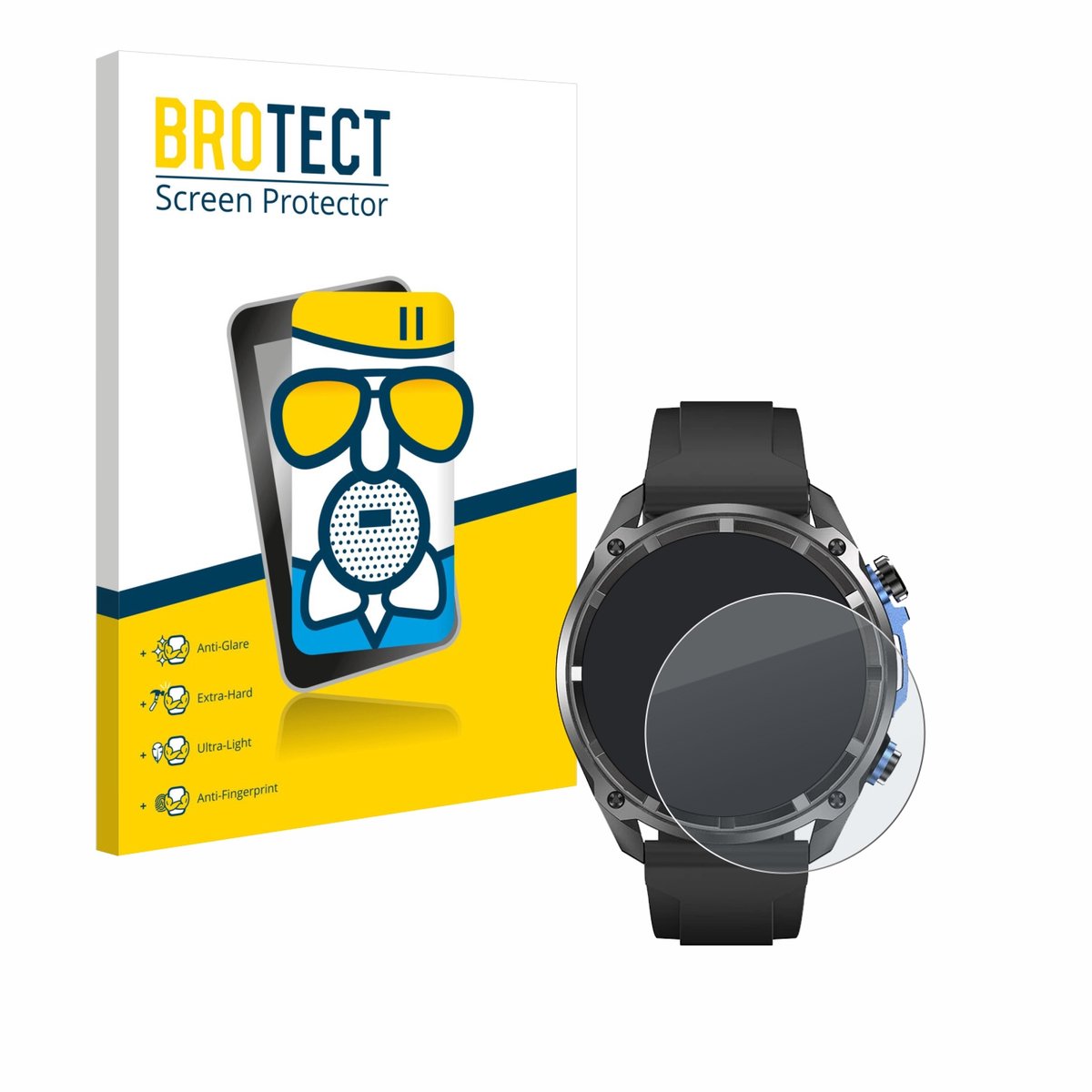 BROTECT - Screenprotector voor DTNO.1 DTG1 1.43" - Folie Beschermfolie Beschermglas matte