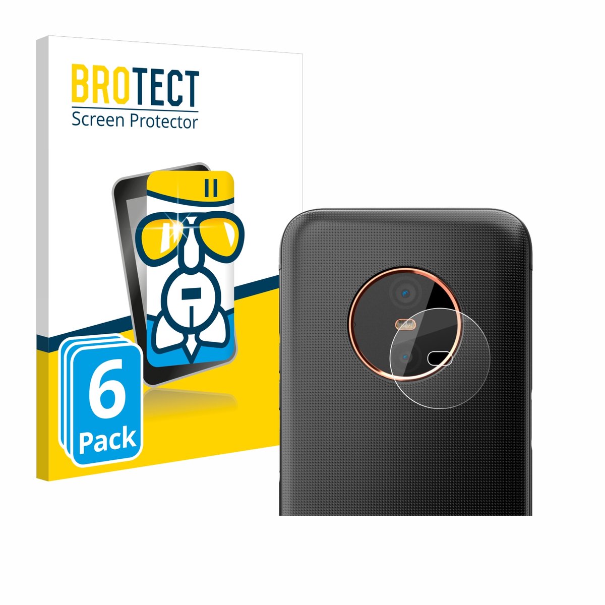 Screenprotector 6 Stuks voor Gigaset GX6 Pro (ALLEEN Camera) Beschermglas transparant