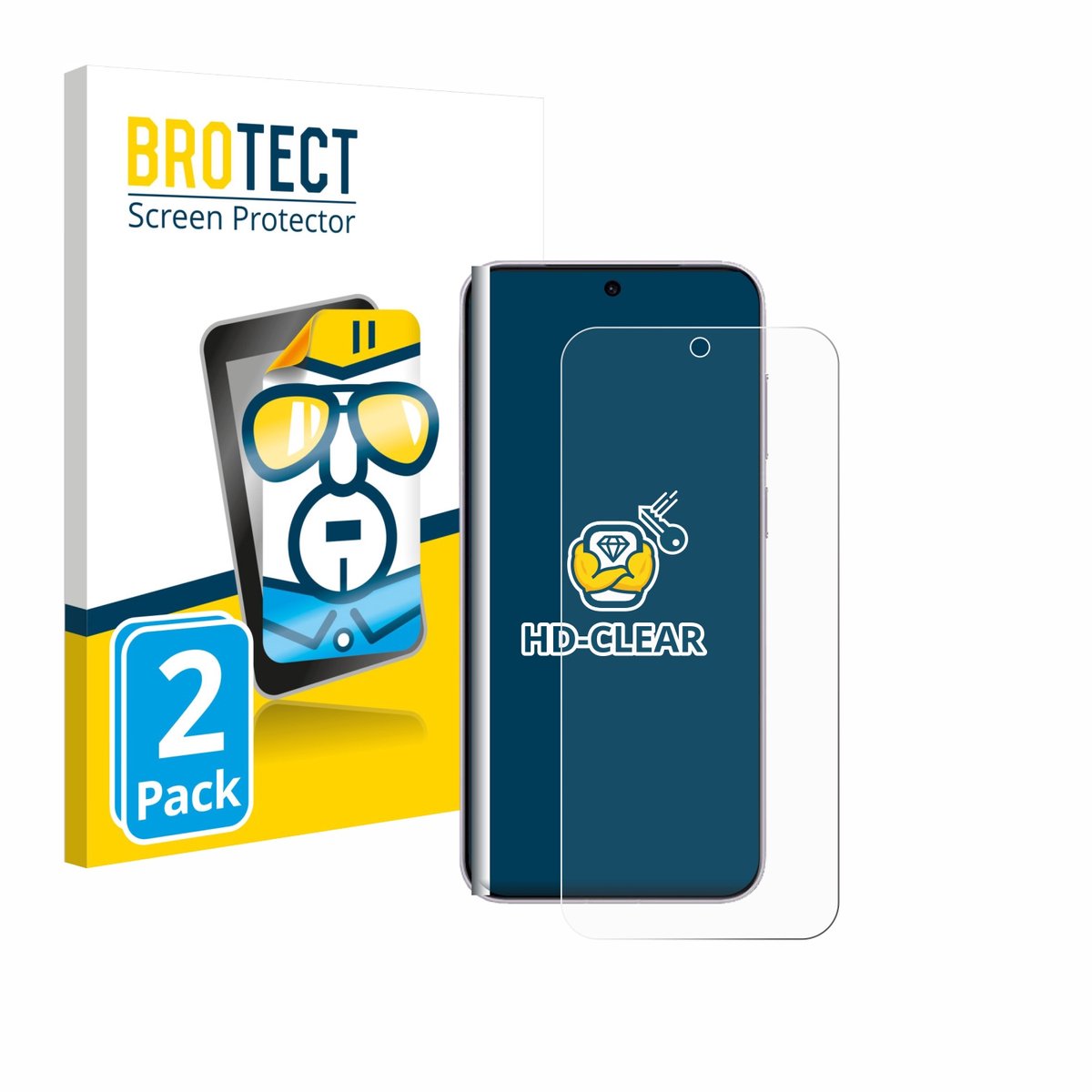BROTECT - Screenprotector voor Vivo X300 Pro - Folie Beschermfolie transparant 2 Stuks