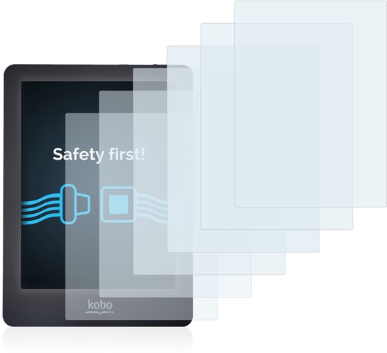 Savvies - Screenprotector voor Kobo Glo - Folie Beschermfolie transparant (6 Stuks) van Merkloos — afbeelding 5