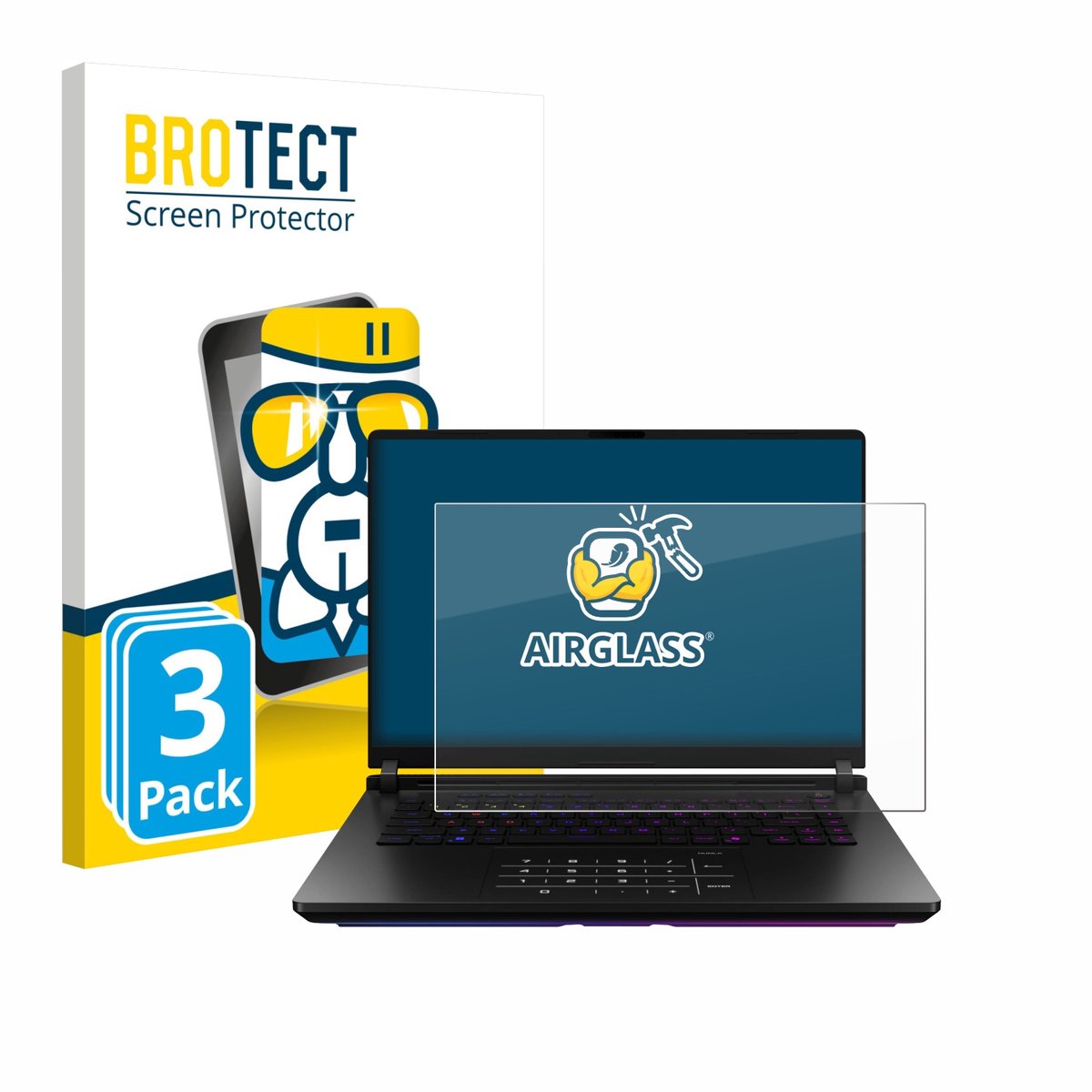 Screenprotector 3 Stuks voor ASUS ROG Strix SCAR 18 2025 Beschermglas transparant